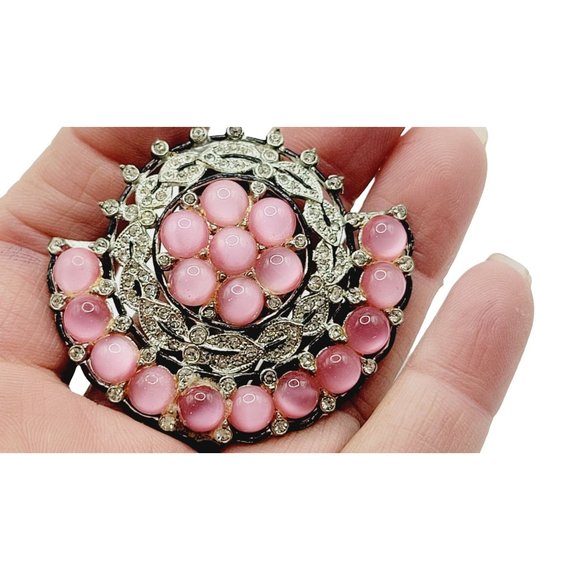 Antique Spectacular Satin Glass Fruit Salad Dress Clip (A252) - Picture 4 of 7